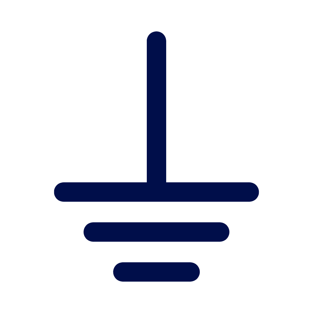 Earthing, Grounding, Bonding & Common Ground Icon