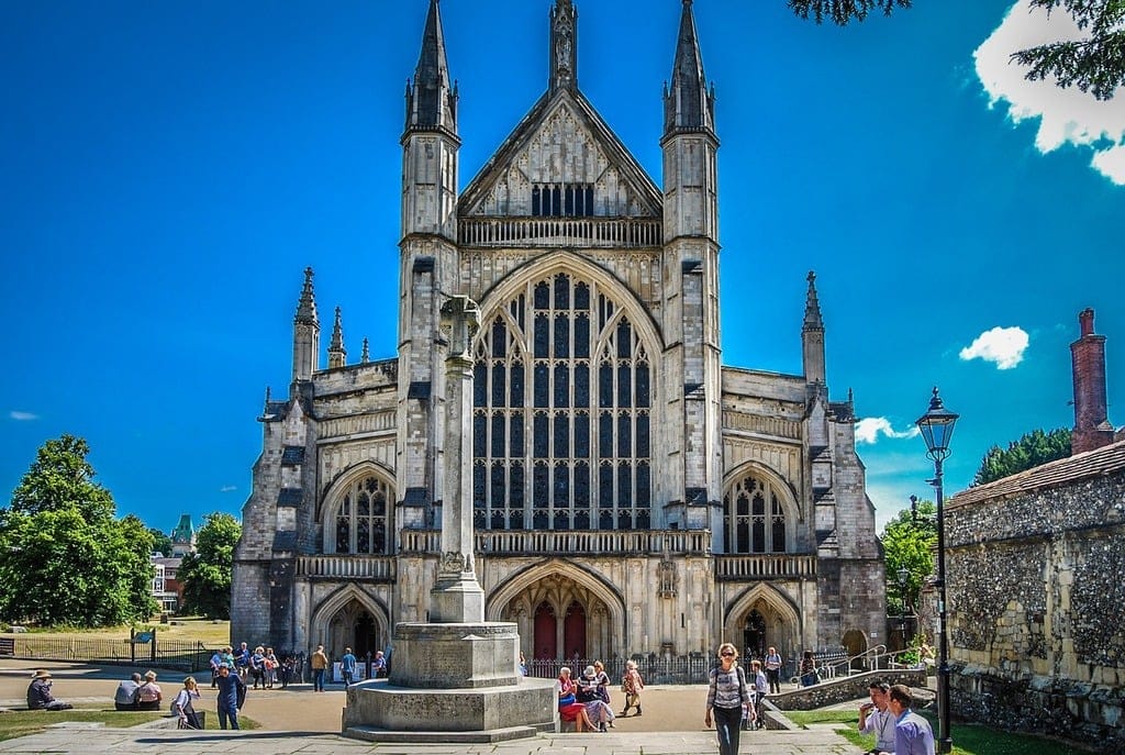 Winchester cathedral in Hampshire