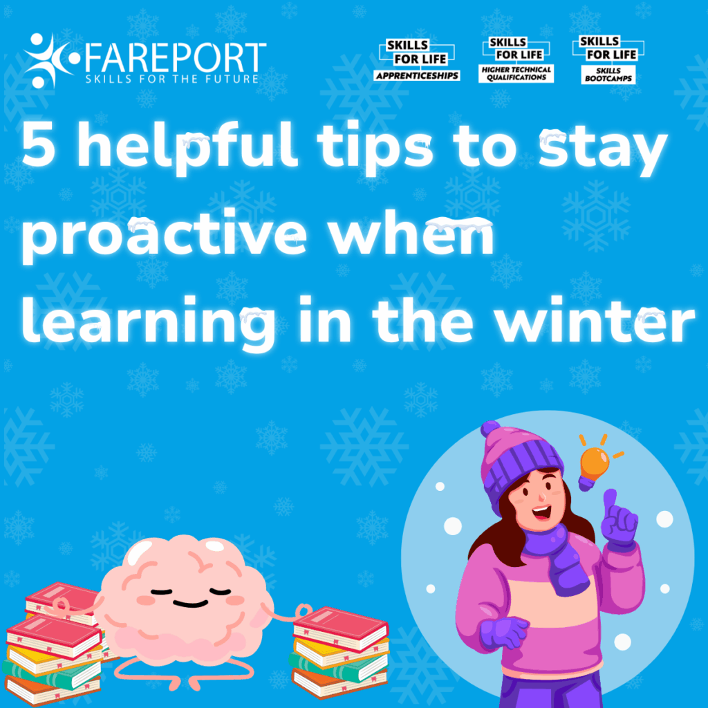 5 helpful tips to stay proactive when learning in the winter